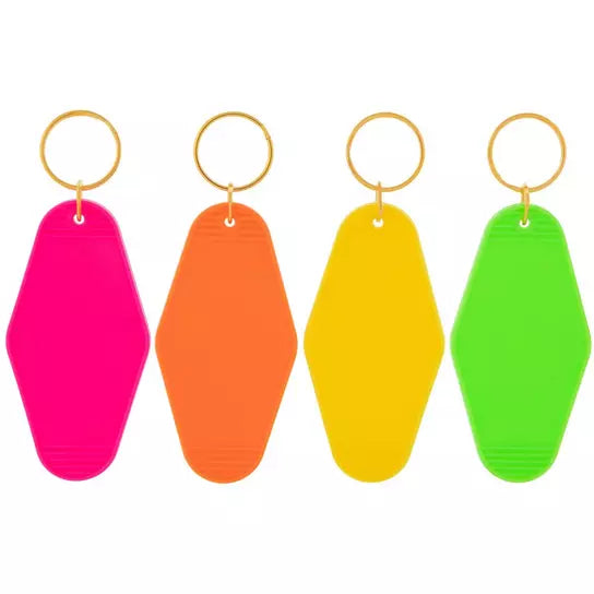 Custom Balloon Dog and Name Motel Keychain