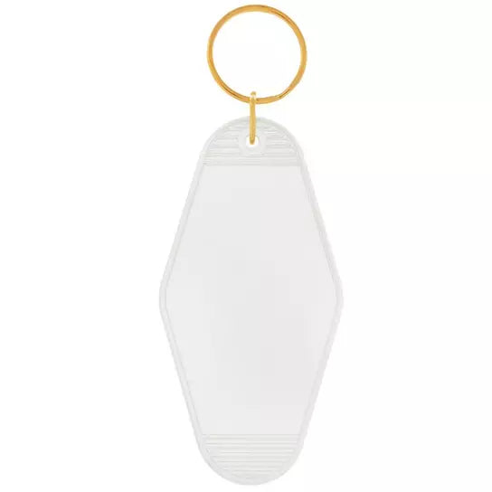 Custom Balloon Dog and Name Motel Keychain