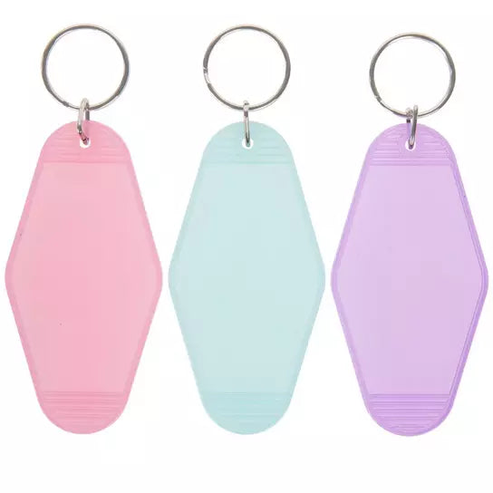 Custom Balloon Dog and Name Motel Keychain