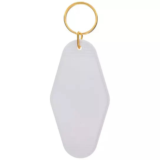 Custom Balloon Dog and Name Motel Keychain