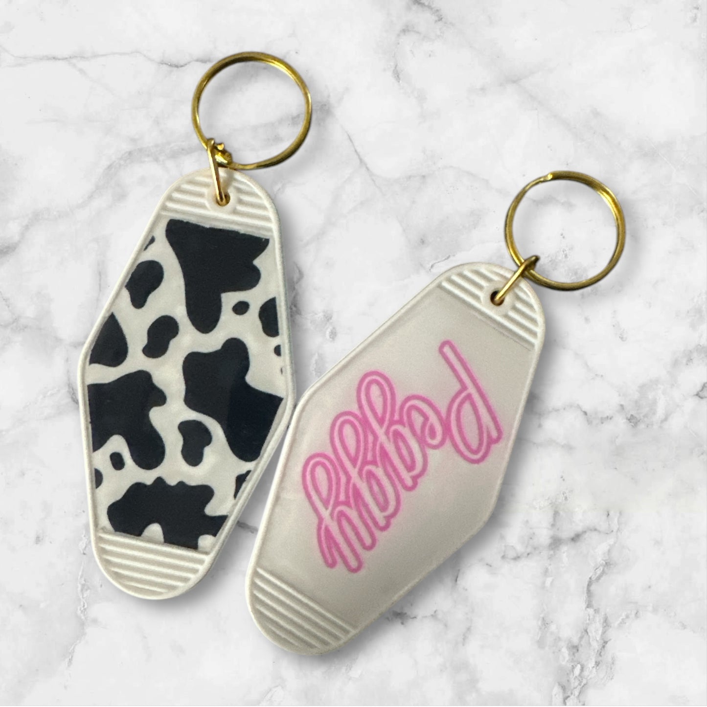 Custom Motel Keychain