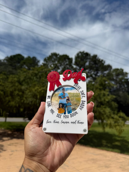 Custom Car Visor Clip - #1 Dad
