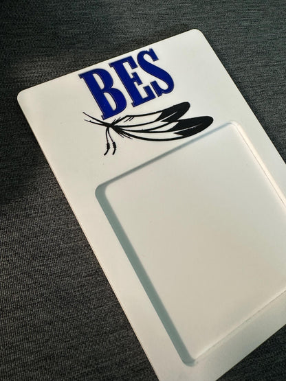 Personalized Sticky Note Holder with custom School logo or name - personalized gift for school or work