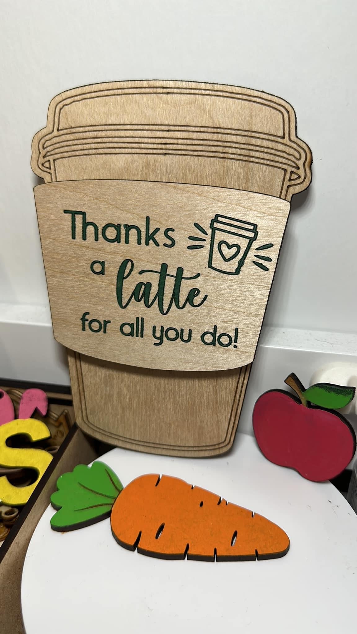 Thanks A Latte Gift Card Holder