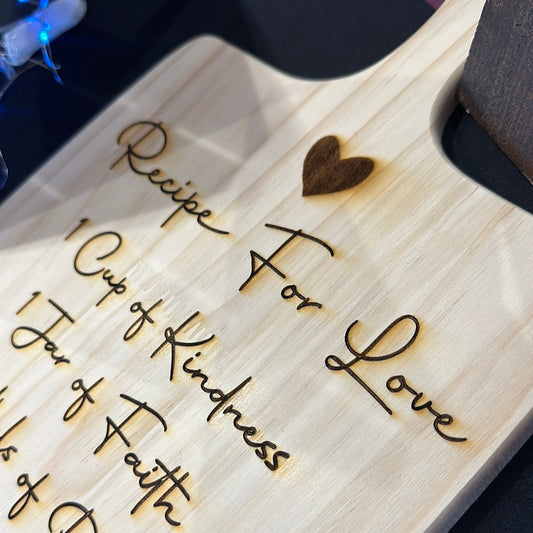 Charcuterie Cutting Board Sign Design